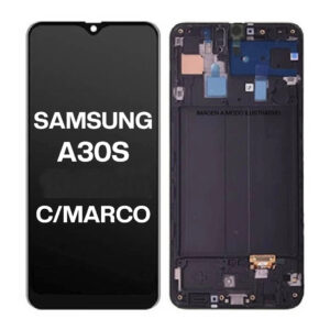 MÓDULO SAMSUNG A30 OLED NEGRO CON MARCO