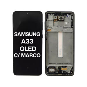 MÓDULO SAMSUNG A33 OLED CON MARCO NEGRO