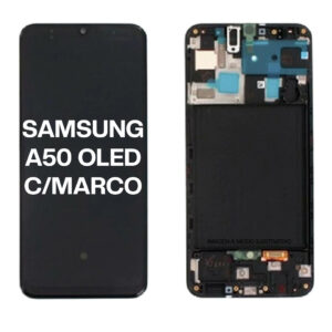 MÓDULO SAMSUNG A30 / A50 OLED CON MARCO NEGRO