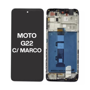 MÓDULO MOTO G22 CALIDAD ORIGINAL CON MARCO