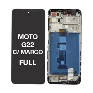 MÓDULO MOTO G22 CALIDAD ORIGINAL CON MARCO full